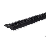 Phasak panel de transferencia utp 19" cat. 6a dual 24 puertos 1u negro