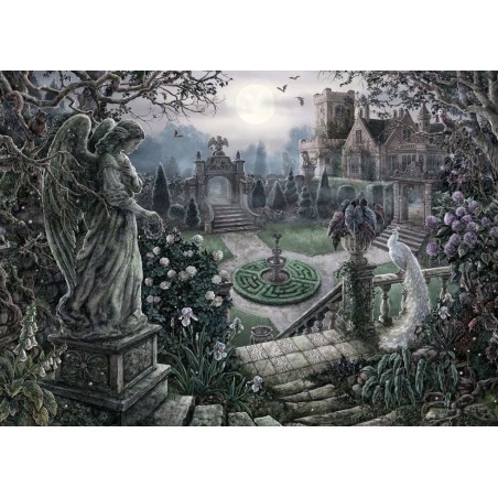 Puzzle ravensburger salir puzzle por la noche en el jardín 17120