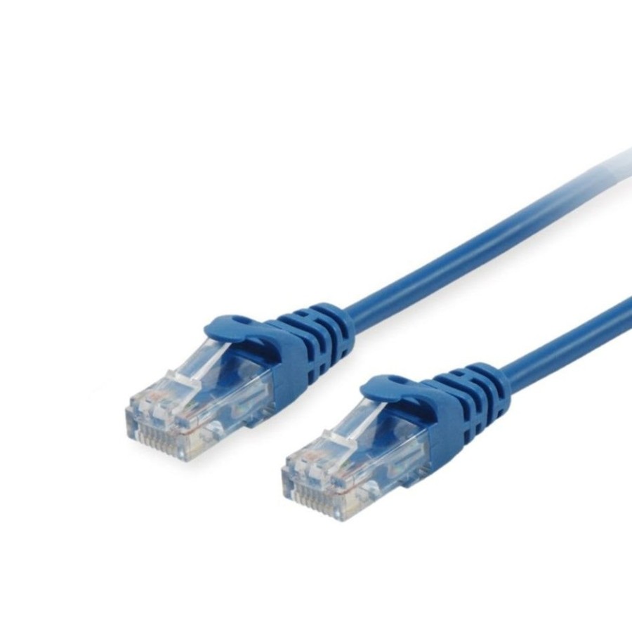 Equip cable de red u/utp categoria 6 0.5m color azul