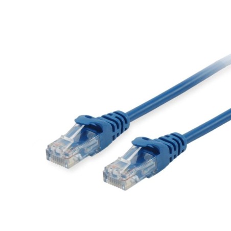 Equip cable de red u/utp categoria 6 0.5m color azul