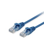 Equip cable de red u/utp categoria 6 0.5m color azul