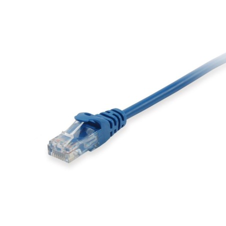 Equip cable de red u/utp categoria 6 0.5m color azul
