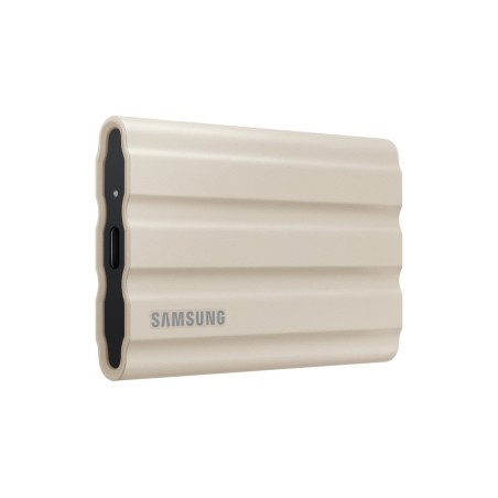 Disco externo ssd samsung portable t7 shield 2tb usb 3.2 gen 2 + ips 65 beige