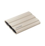Disco externo ssd samsung portable t7 shield 2tb usb 3.2 gen 2 + ips 65 beige
