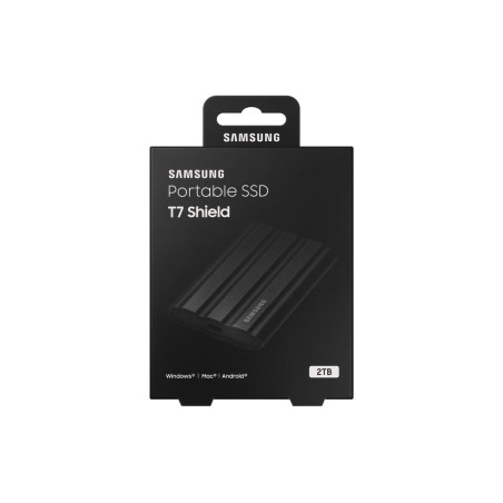 Disco externo ssd samsung 2tb portable t7 shield usb3.2 negro