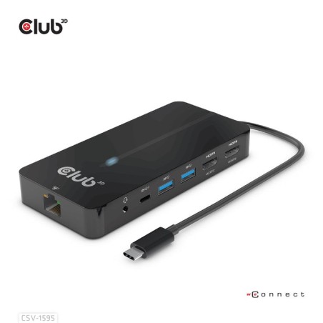 Club3d usb-7-in1-hub usb-c  2xhdmi/2xusb/rj45/usb-c 100w retail