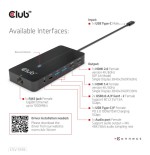 Club3d usb-7-in1-hub usb-c  2xhdmi/2xusb/rj45/usb-c 100w retail