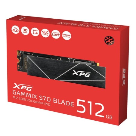 Disco ssd adata ssd xpg gammix s70 blade 512gb m.2 pcie 4.0 gen4x4 2280 (per ps5)