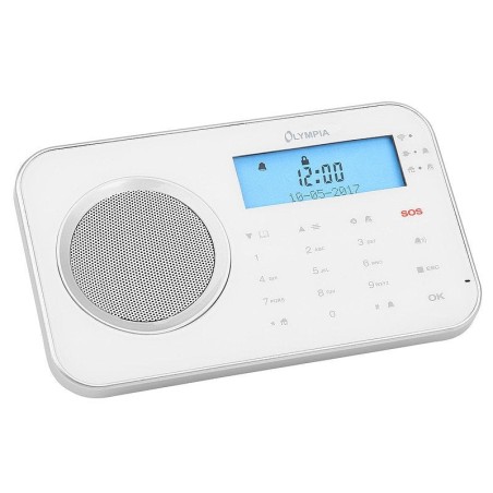 Sistema de alarma olympia prohome 8700 wlan/gsm, blanco