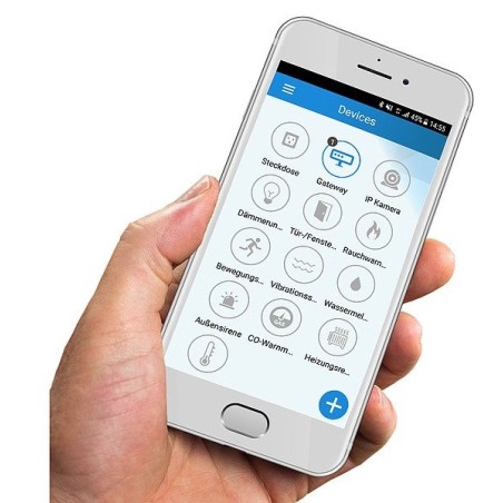 Sistema de alarma olympia prohome 8700 wlan/gsm, blanco