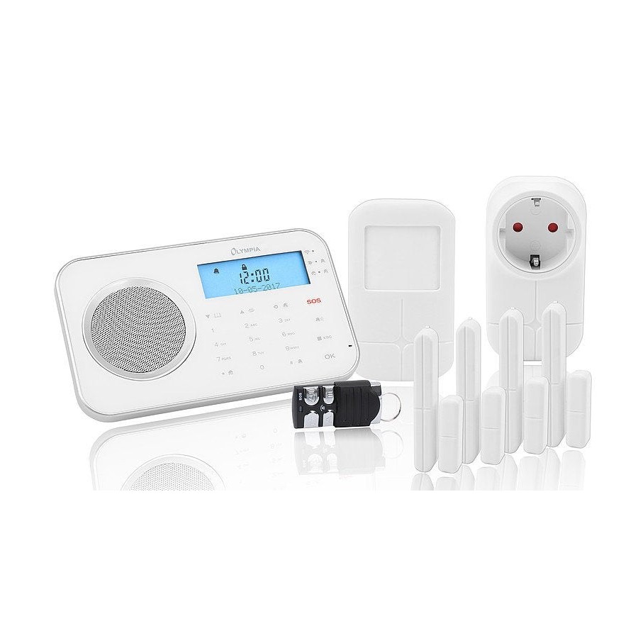 Sistema de alarma olympia prohome 8762 wlan/gsm, blanco