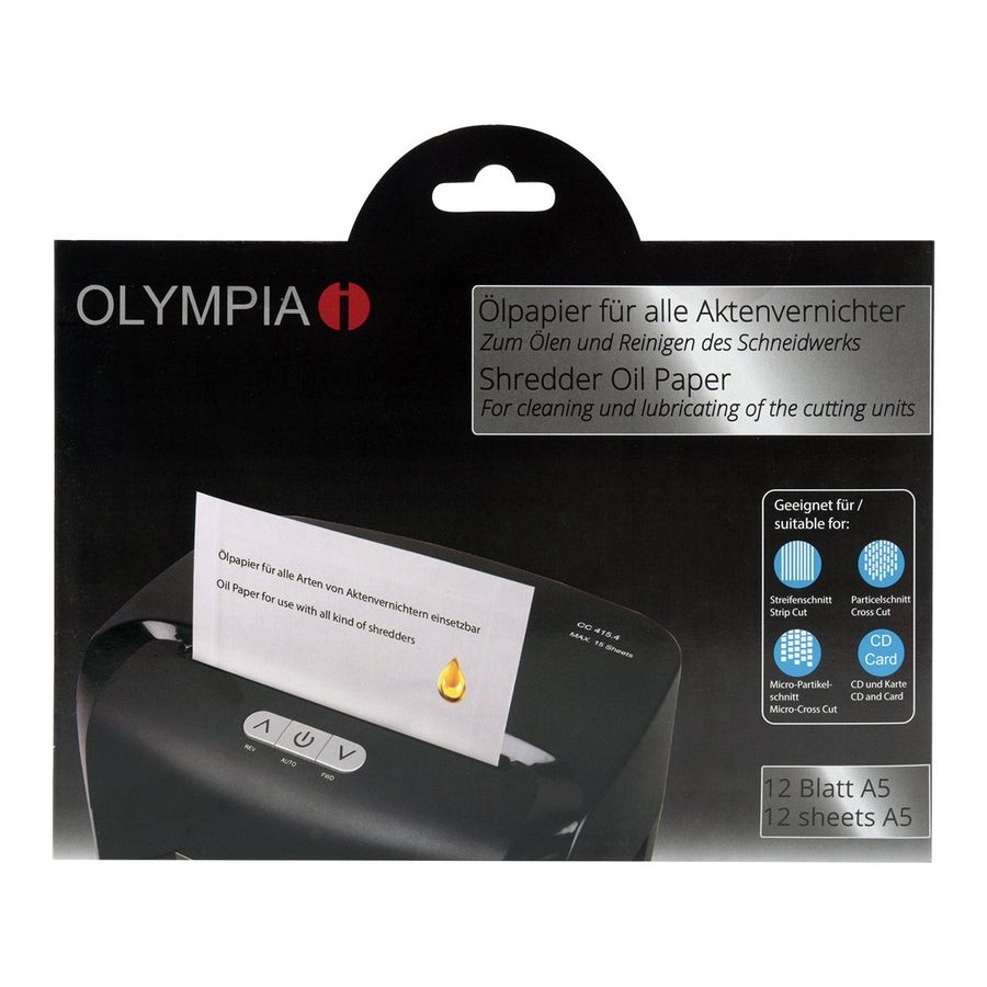 Olympia 9130 accesorio para destructoras de papel 12 pieza(s) aceite lubricante
