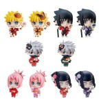 Set figuras megahouse naruto shippuden petit chara land 10th anniversary