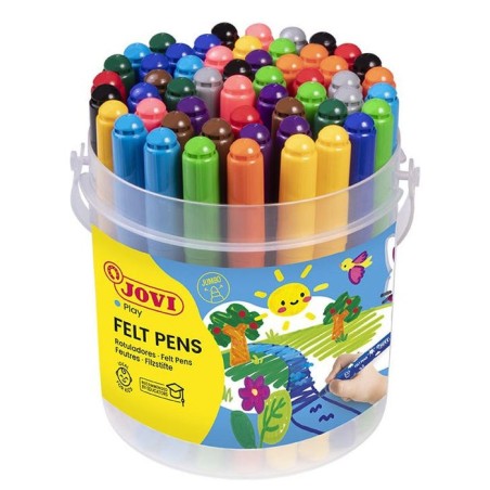 Jovi bote 48 rotuladores maxi colores surtidos