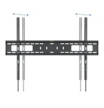Tooq soporte fijo de pared para tv de 60"-100" - peso max 75kg - vesa 900x600mm - negro