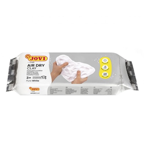 Jovi air dry pastilla de pasta modelar endurece al aire 1000gr blanca
