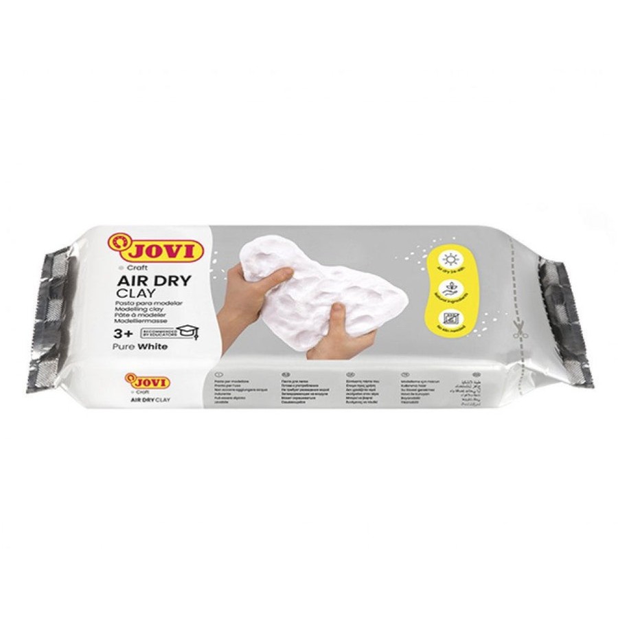 Jovi air dry pastilla de pasta modelar endurece al aire 1000gr blanca