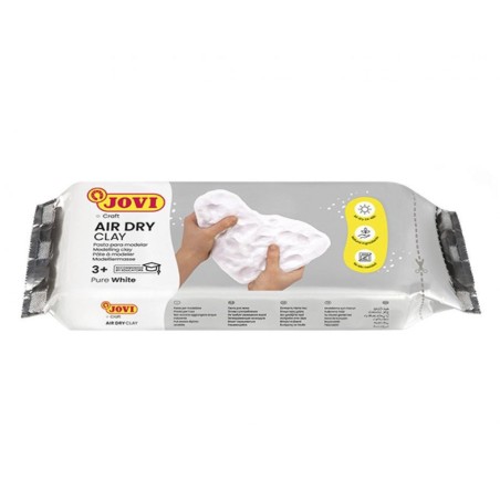 Jovi air dry pastilla de pasta modelar endurece al aire 1000gr blanca