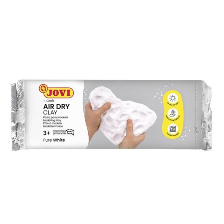 Jovi air dry pastilla de pasta modelar endurece al aire 1000gr blanca