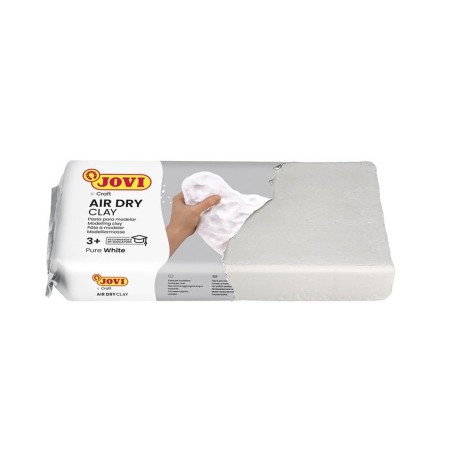 Jovi air dry pastilla de pasta modelar endurece al aire 1000gr blanca