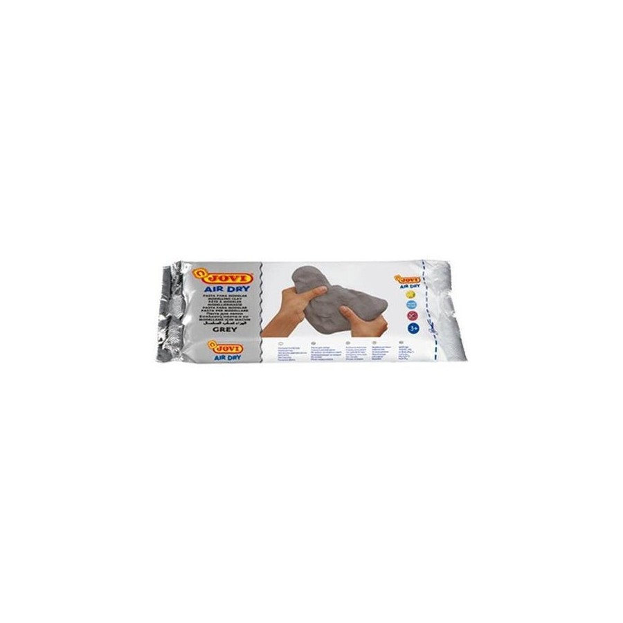 Jovi air dry pastilla de pasta modelar endurece al aire 250gr gris