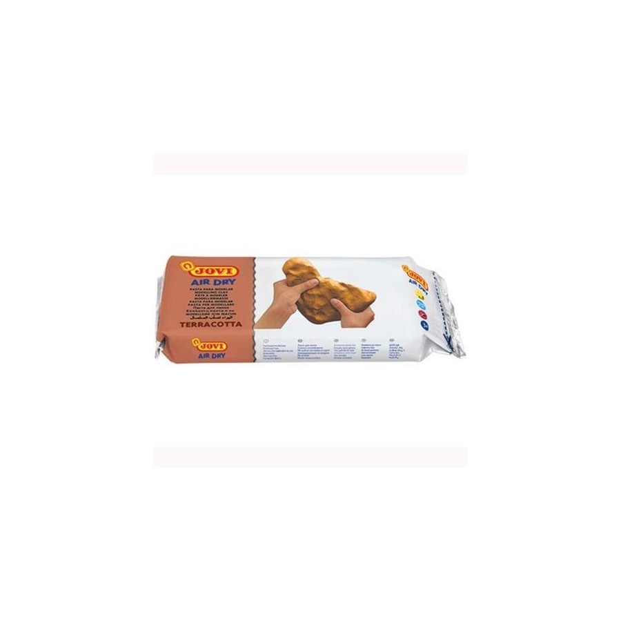 Jovi air dry pastilla de pasta modelar endurece al aire 1000gr terracota