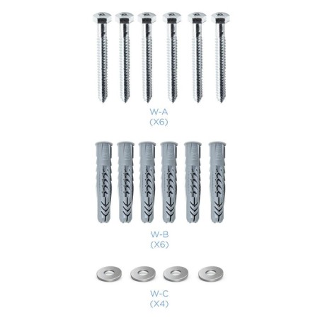 Tooq soporte fijo de pared para tv de 60"-100" - peso max 75kg - vesa 900x600mm - negro