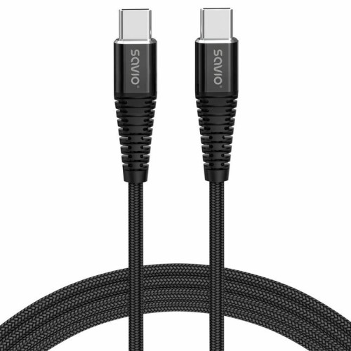 Cable savio usb tipo c - usb tipo c 5a 1m cl-159