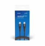 Cable savio usb tipo c - usb tipo c 5a 1m cl-159