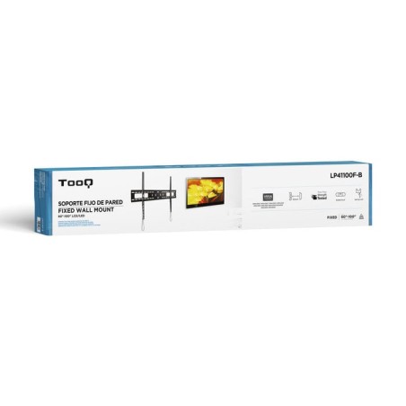 Tooq soporte fijo de pared para tv de 60"-100" - peso max 75kg - vesa 900x600mm - negro