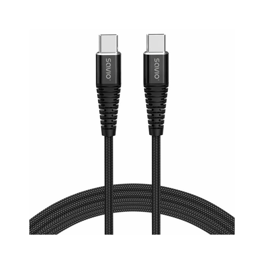 Cable savio usb tipo c - usb tipo c 5a 2m cl-160