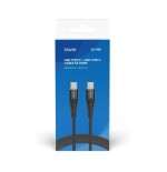 Cable savio usb tipo c - usb tipo c 5a 2m cl-160