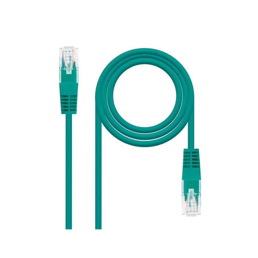 Nanocable cable de red rj45 cat.6 utp awg24 2m - verde