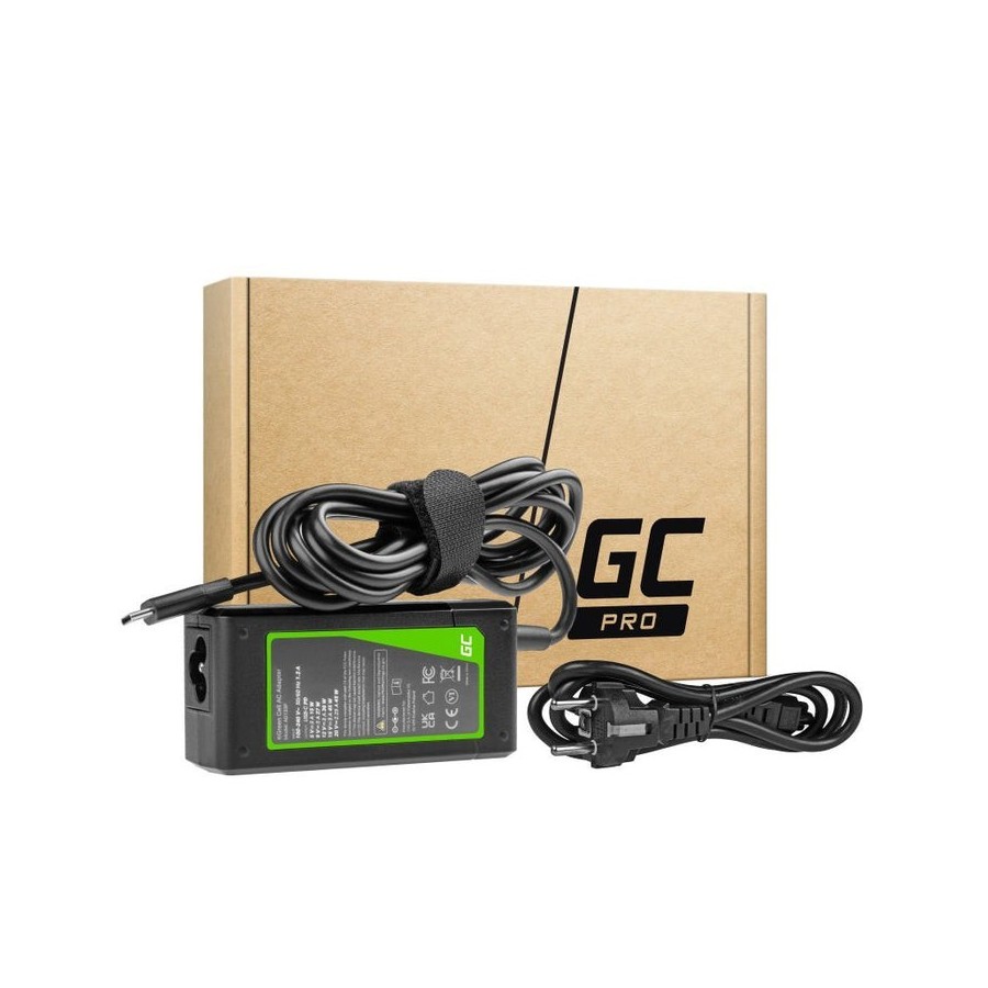 Cargador / adaptador ac / fuente de alimentación green cell usb-c 45w para portátiles, tablets y teléfonos