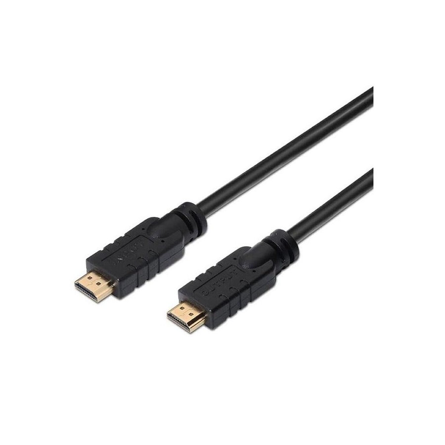 Nanocable cable hdmi v1.4 con repetidor macho a hdmi v1.4 macho 15m - alta velocidad - negro