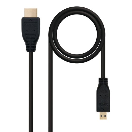 Nanocable cable micro hdmi v1.4 macho a hdmi v1.4 macho 0.80m - alta velocidad - negro