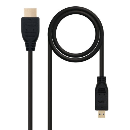 Nanocable cable micro hdmi v1.4 macho a hdmi v1.4 macho 0.80m - alta velocidad - negro