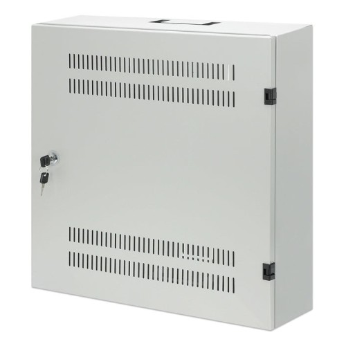 Intellinet 713641 armario de pared de bajo perfil de 19" con postes horizontales 4u y verticales 2u gris