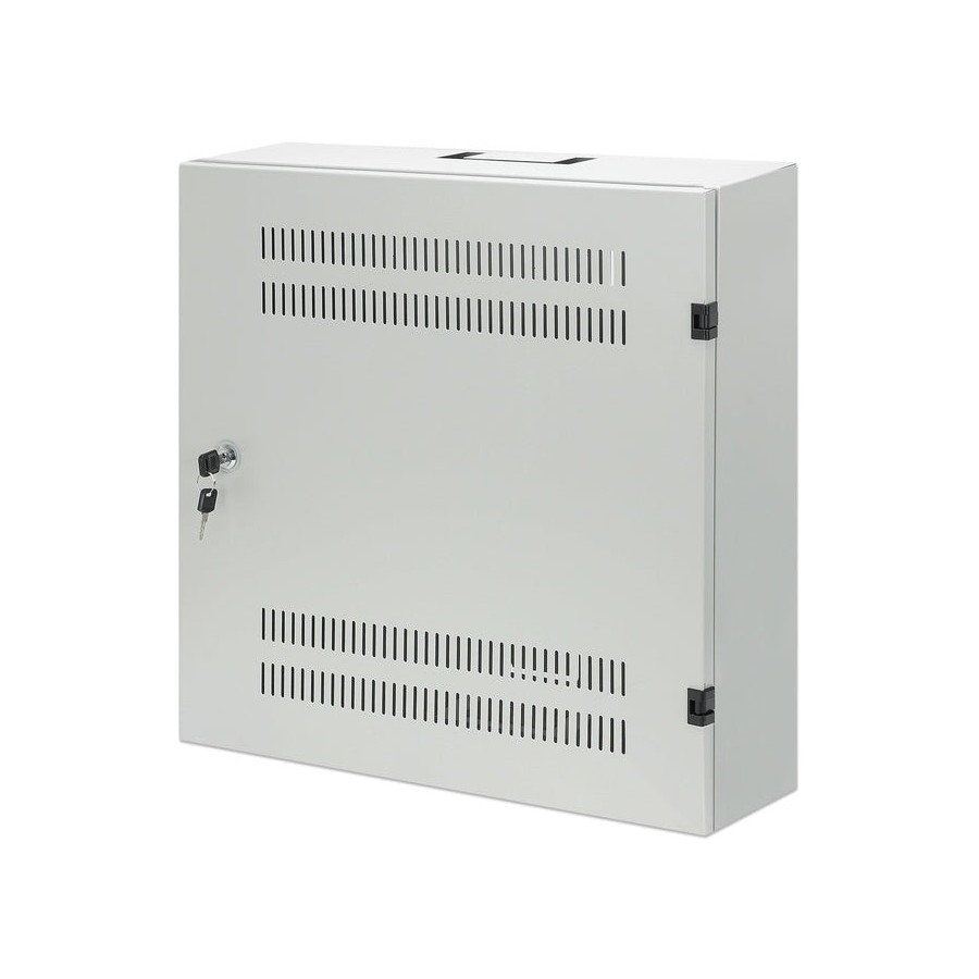 Intellinet 713641 armario de pared de bajo perfil de 19" con postes horizontales 4u y verticales 2u gris