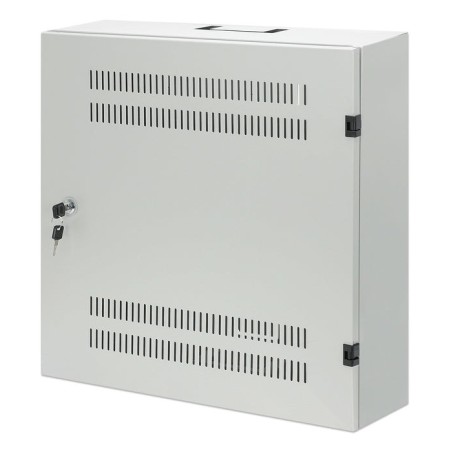 Intellinet 713641 armario de pared de bajo perfil de 19" con postes horizontales 4u y verticales 2u gris