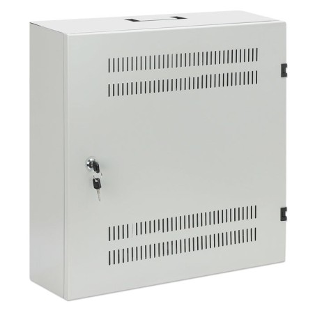 Intellinet 713641 armario de pared de bajo perfil de 19" con postes horizontales 4u y verticales 2u gris