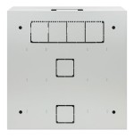 Intellinet 713641 armario de pared de bajo perfil de 19" con postes horizontales 4u y verticales 2u gris