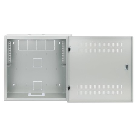 Intellinet 713641 armario de pared de bajo perfil de 19" con postes horizontales 4u y verticales 2u gris
