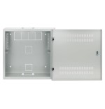 Intellinet 713641 armario de pared de bajo perfil de 19" con postes horizontales 4u y verticales 2u gris