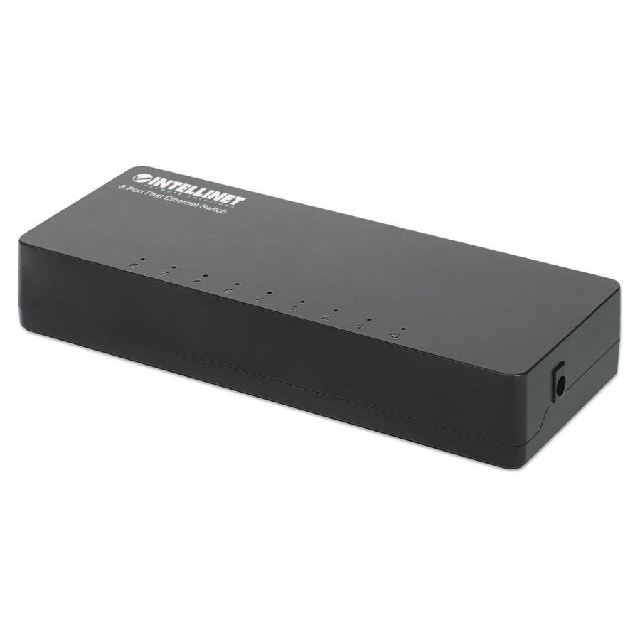 Intellinet 561730 switch 8p fast ethernet (10/100) negro
