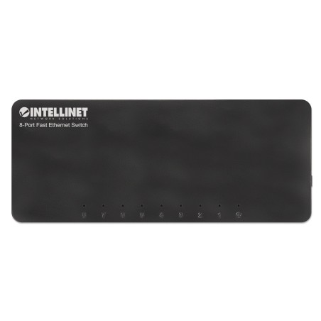 Intellinet 561730 switch 8p fast ethernet (10/100) negro