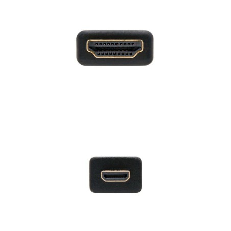Nanocable cable micro hdmi v1.4 macho a hdmi v1.4 macho 0.80m - alta velocidad - negro