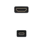 Nanocable cable micro hdmi v1.4 macho a hdmi v1.4 macho 0.80m - alta velocidad - negro