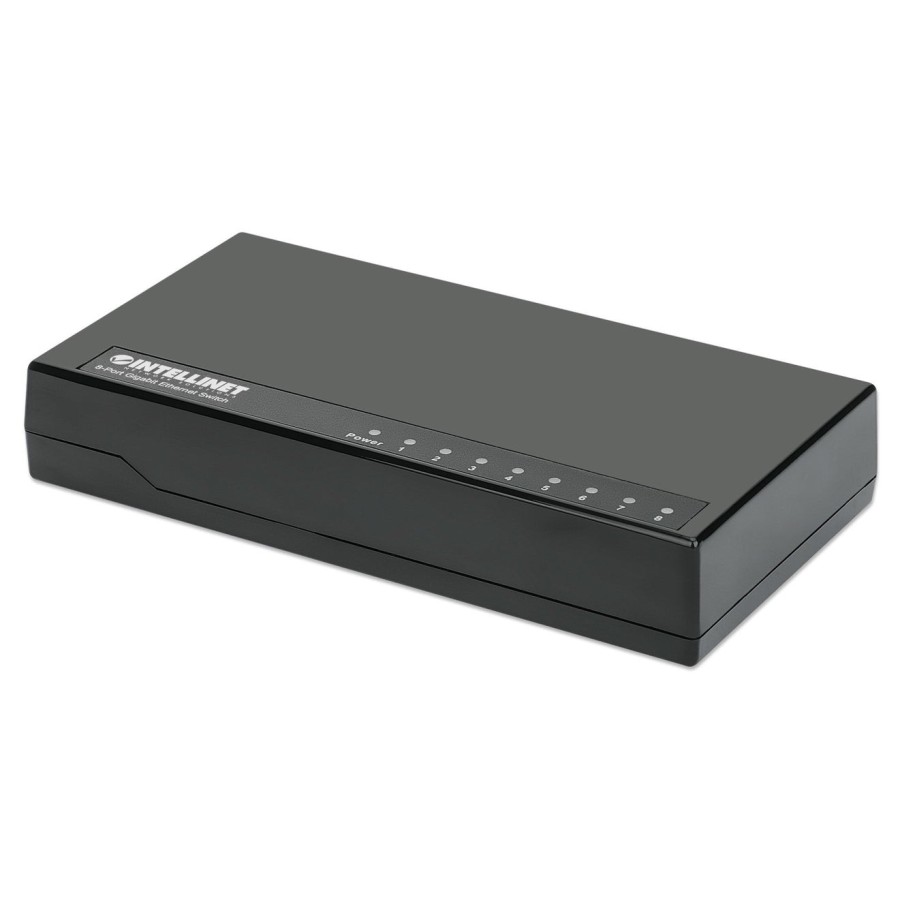 Intellinet desktop 8-port gigabit ethernet switch negro