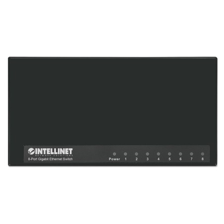 Intellinet desktop 8-port gigabit ethernet switch negro